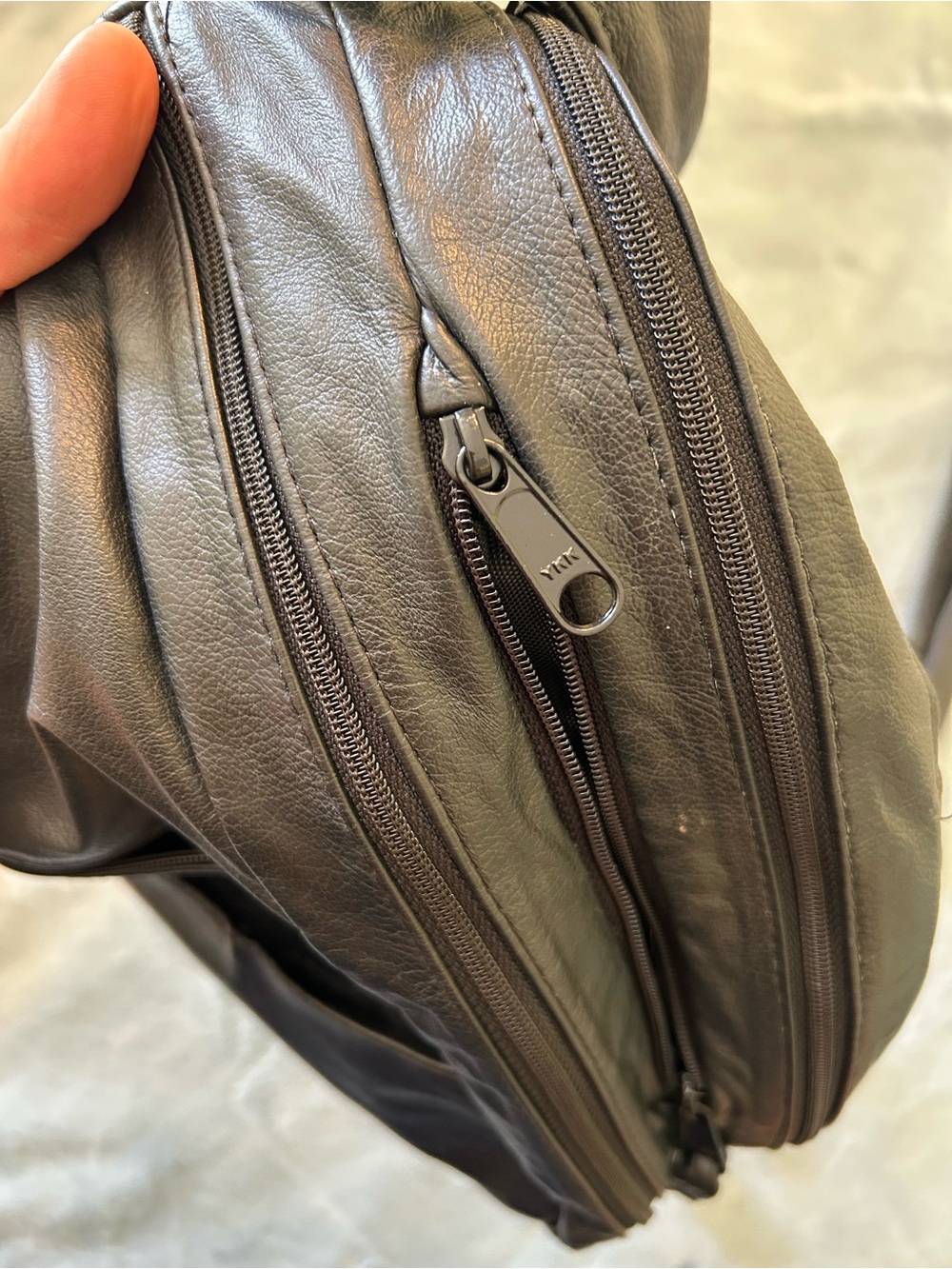 Ace Leather Goods Travelmate Backpack Black Leather Handcrafted EUC - Picture 9 of 12
